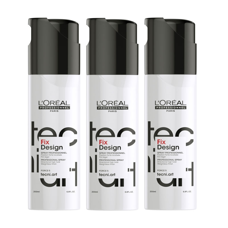 Loreal Tecni Art Fix Design 200 ml x 3